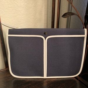 Sam canvas plunge wristlet kate spade blue blazer